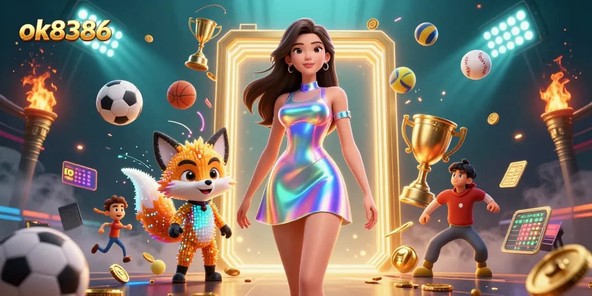 Engage with ok8386's vibrant casino world through stunning 3D characters and dynamic sports elements.