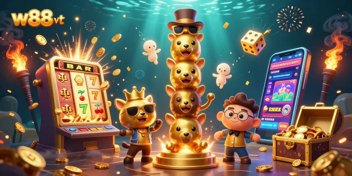 Các trò chơi cá cược hấp dẫn tại w88 vt với nhiều cách thắng lớn từ slot, casino, và thể thao.