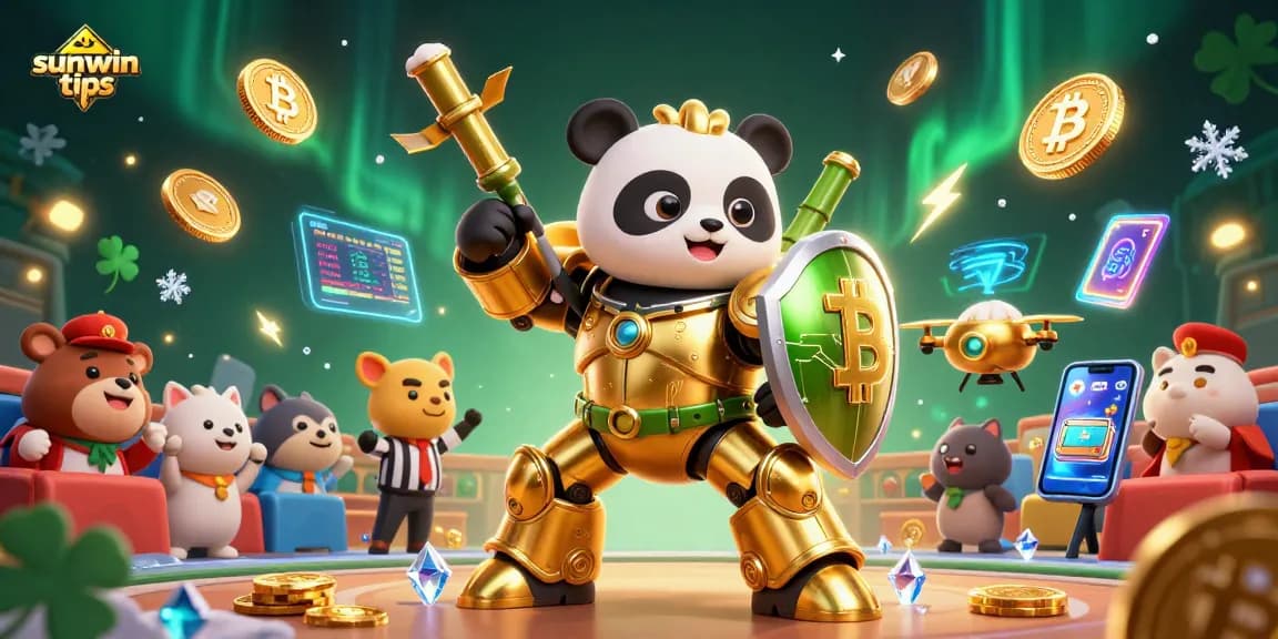 Experience exciting wins with sunwin tips in this vibrant casino illustration featuring animated characters.